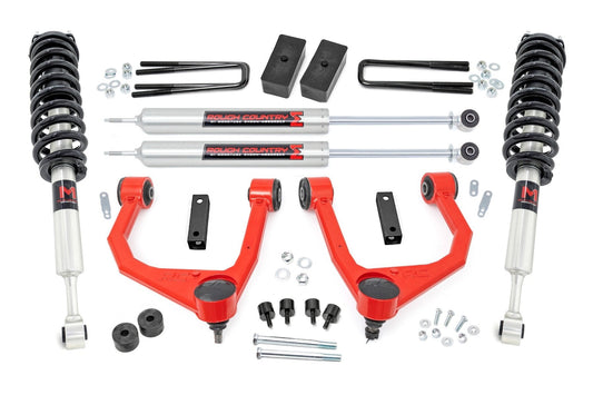 Rough Country 76840RED 3.5 Inch Lift Kit | M1 Struts/M1 | Toyota Tundra 2WD/4WD (2007-2021)