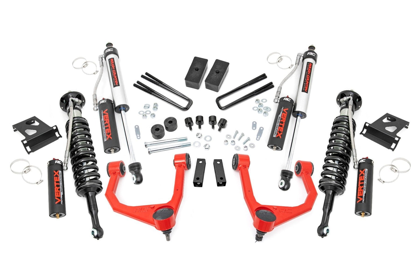 Rough Country 76850RED 3.5 Inch Lift Kit | Vertex | Toyota Tundra 4WD (2007-2021)