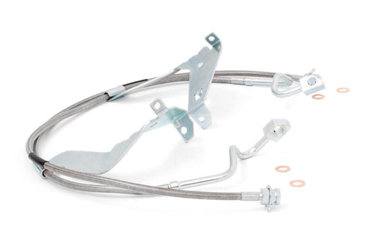 Rough Country 89710 Brake Lines | Stainless | FR | 4-6 Inch Lift | Ford F-250/F-350 Super Duty (08-16)