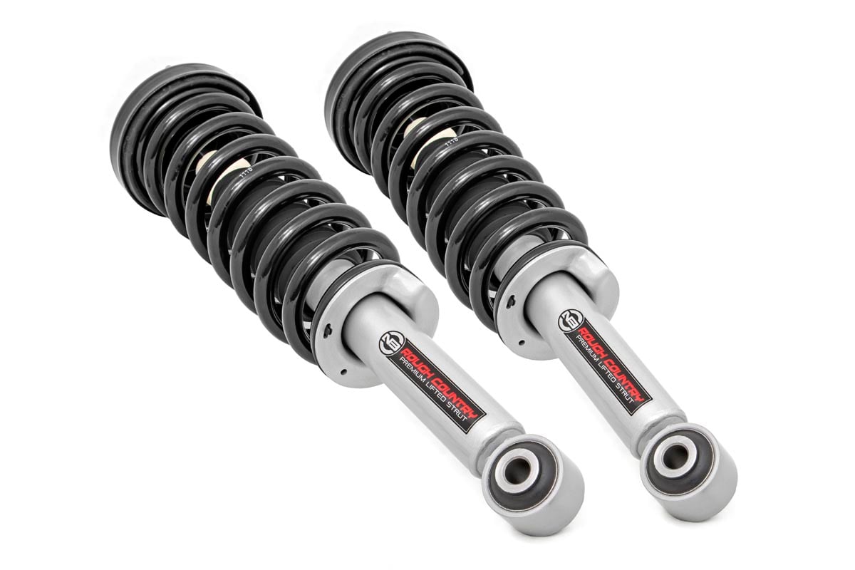Rough Country 501069 N3 Leveling Struts | 2 Inch | Loaded Strut | Ford F-150 4WD (2009-2013)