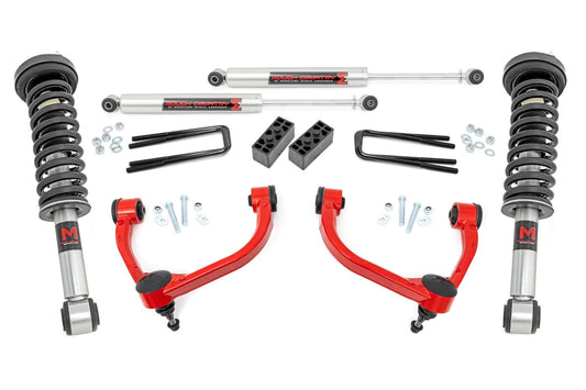 Rough Country 54440RED 3 Inch Lift Kit | M1 Struts | Ford F-150 4WD (2009-2013)