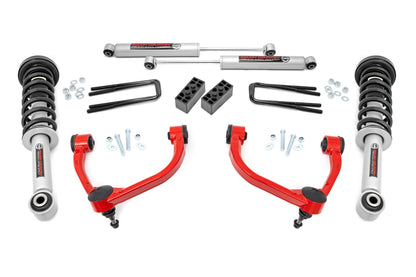 Rough Country 54431RED 3 Inch Lift Kit | N3 Struts | Ford F-150 4WD (2009-2013)