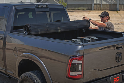 Rough Country 50309650 Hard Roll Up Bed Cover | 6'4" Bed | Ram 1500 (09-18)/2500 (09-26)