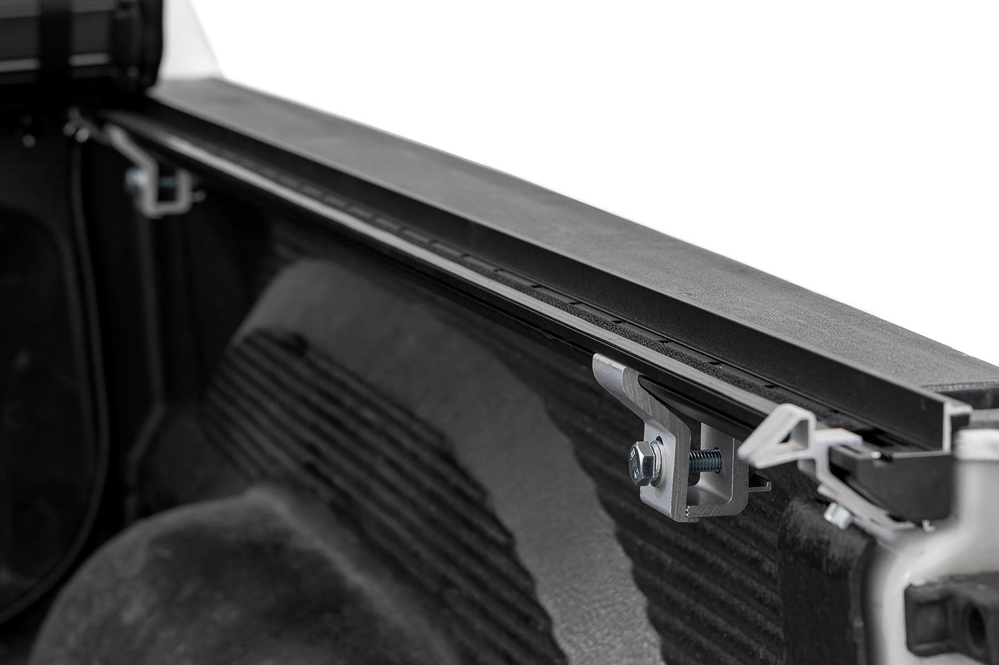 Rough Country 50319550 Hard Roll Up Bed Cover | 5'7" Bed | Ram 1500 (09-18)/2500 (09-26)
