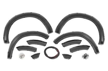 Rough Country F-D10911B-PXR Pocket Fender Flares | PXR Brilliant Black | Ram 1500 2WD/4WD (2009-2018 & Classic)