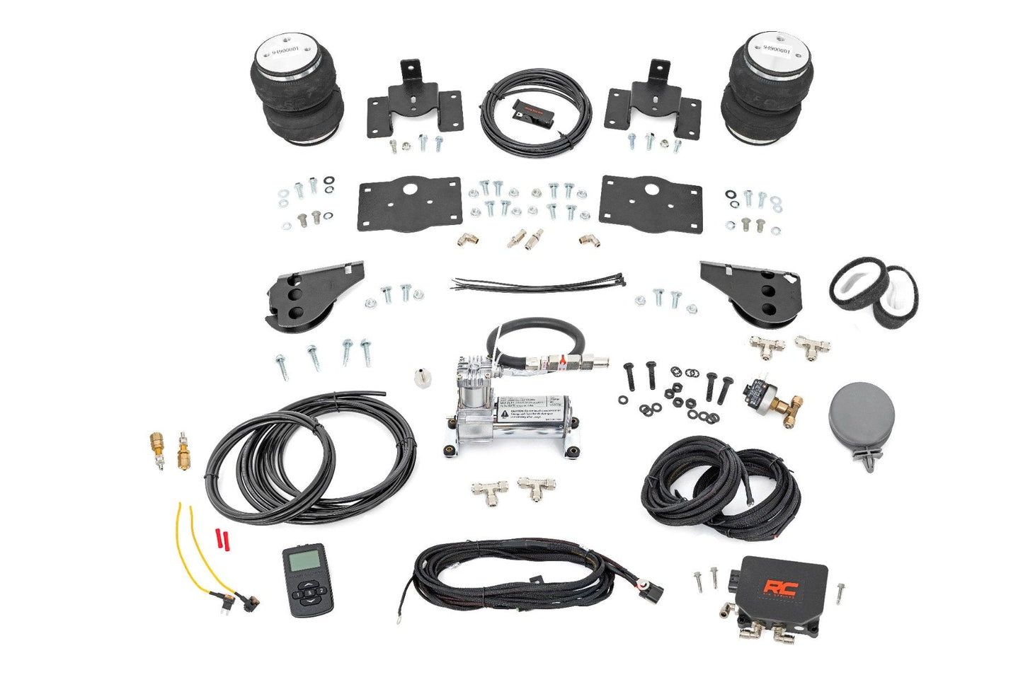Rough Country 10032WC Air Spring Kit w/compressor | Wireless Controller | Stock Height | Ram 1500 (10-18 & Classic)