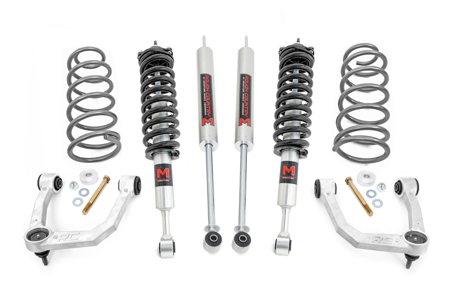 Rough Country 76642 3 Inch Lift Kit | Upper Control Arms | RR Coils | M1 Struts | Toyota 4Runner (10-24)