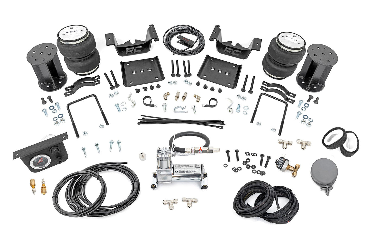 Rough Country 100056C Air Spring Kit w/compressor | 6-7.5 Inch Lift Kit | Chevy/GMC 1500 (07-18 & Classic)