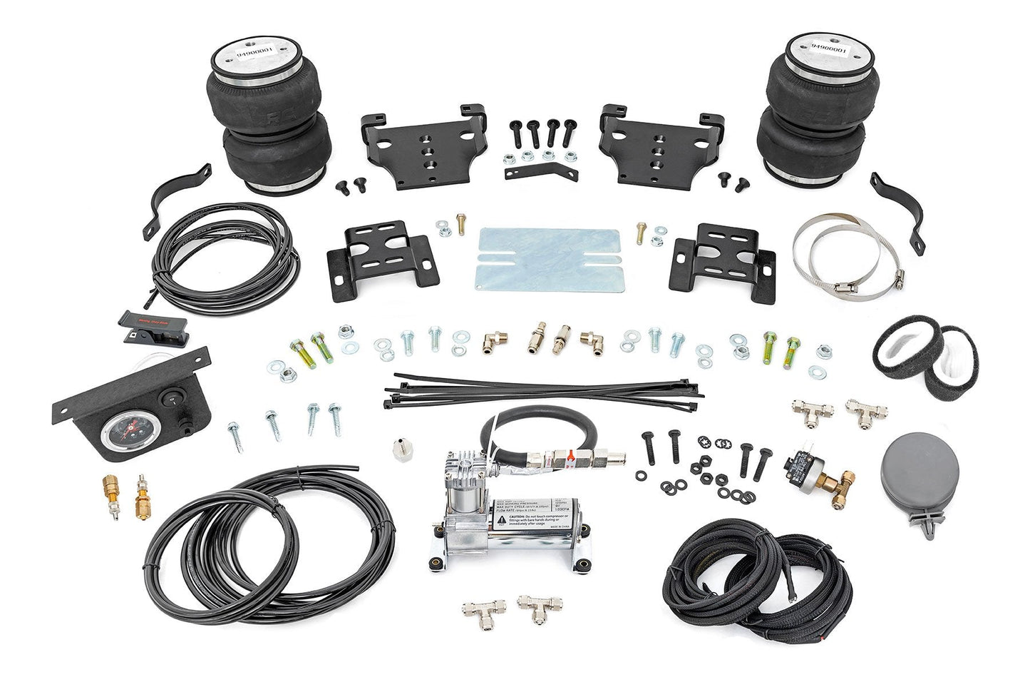 Rough Country 10006C Air Spring Kit w/compressor | 0-6" Lift | Chevy/GMC 2500HD (01-10)