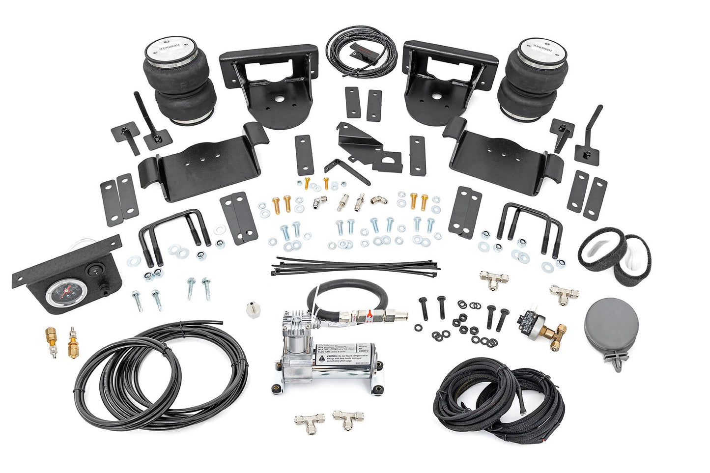 Rough Country 10009C Air Spring Kit w/compressor | 0-6" Lifts | Ford F-150 4WD (2021-2025)