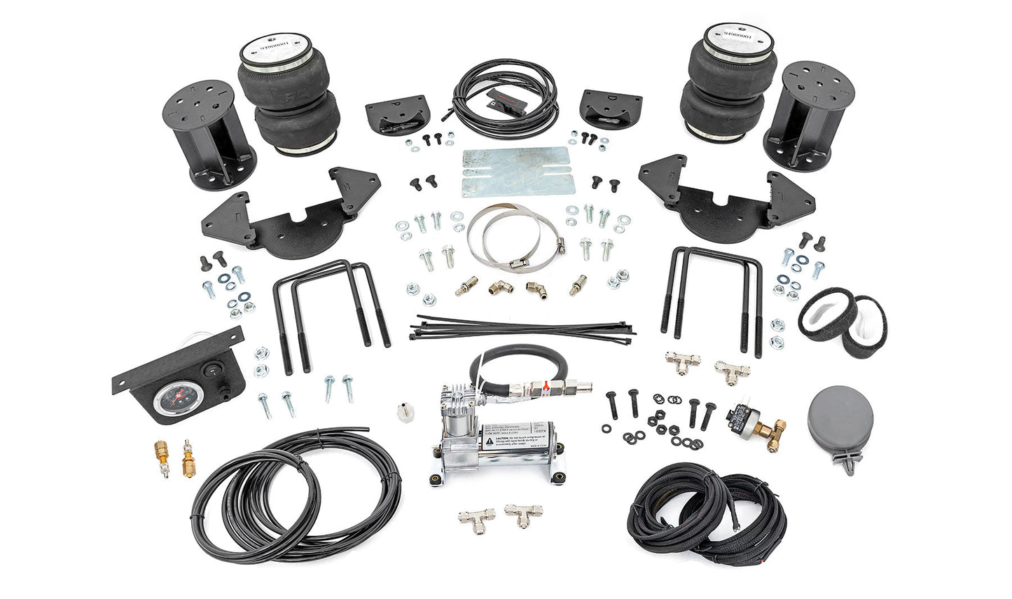 Rough Country 100116C Air Spring Kit w/compressor | 4-6 Inch Lift Kit | Chevy/GMC Sierra/Silverado 1500 (19-26)