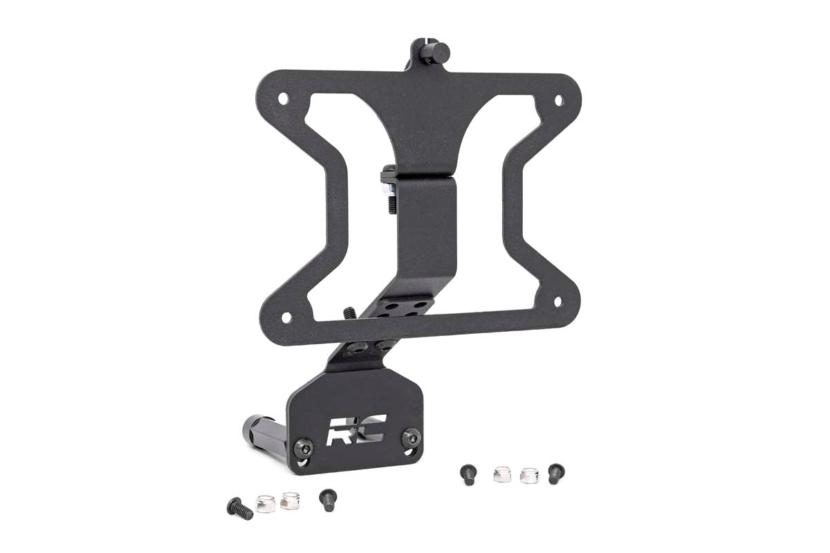 Rough Country 10541 License Plate Relocation Bracket | Jeep Wrangler JK/Wrangler Unlimited  (07-18)