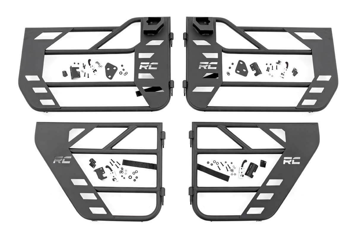 Rough Country 10619 Tubular Doors | Front and Rear | Jeep Gladiator JT/Wrangler JL 4WD (18-25)