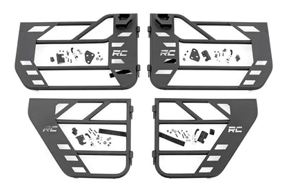 Rough Country 10619 Tubular Doors | Front and Rear | Jeep Gladiator JT/Wrangler JL 4WD (18-25)