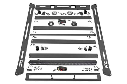 Rough Country 10622 Roof Rack | Black Series Lights | Jeep Wrangler JL (18-25)/Wrangler Unlimited (18-25)