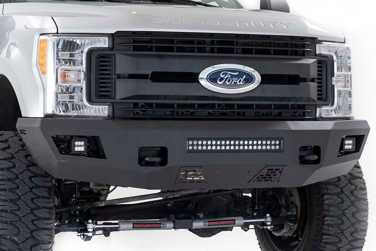 Rough Country 10787 Front Bumper | Ford F-250/F-350 Super Duty 2WD/4WD (2017-2022)