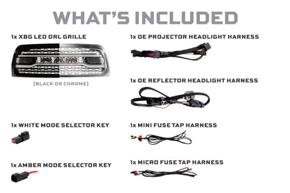 XBG LED Grille: Dodge Ram 1500 (13-18 / Chrome)