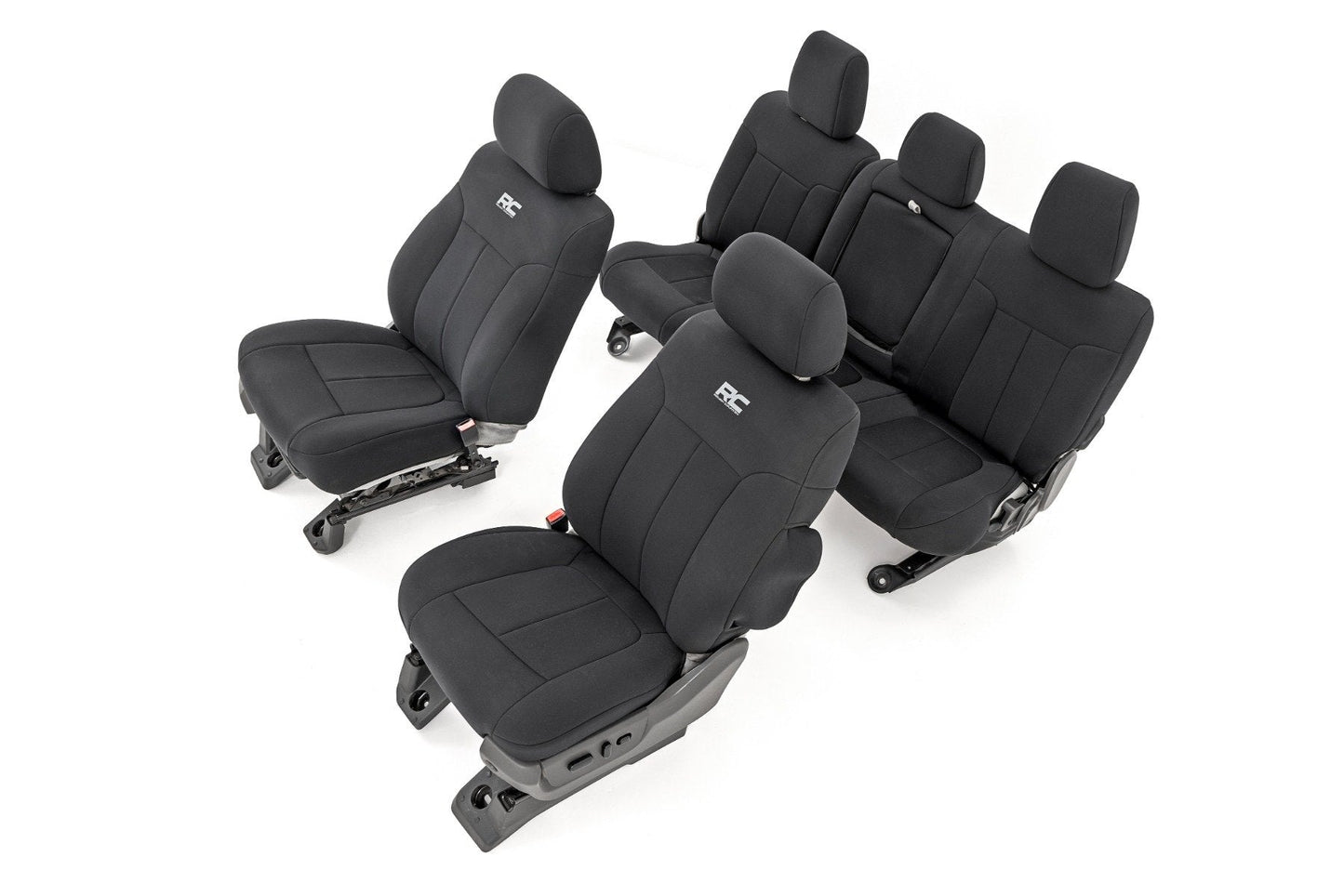 Rough Country 91055 Seat Covers | Front and Rear | Ford F-250/F-350 Super Duty 2WD/4WD (11-16)