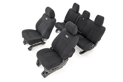 Rough Country 91055 Seat Covers | Front and Rear | Ford F-250/F-350 Super Duty 2WD/4WD (11-16)