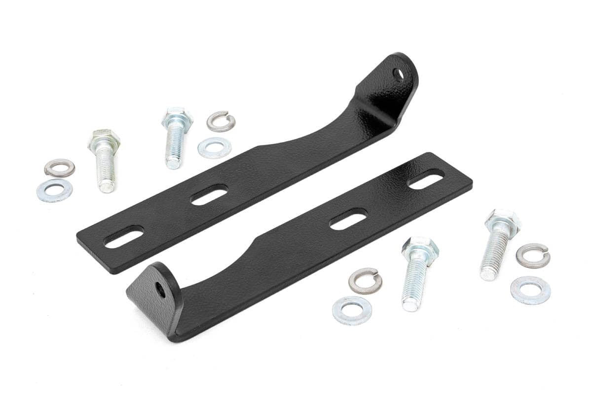 Rough Country 70773DRL LED Light Kit | Bumper Mount | 20" Black Dual Row | White DRL | Jeep Grand Cherokee WK2 (11-20)