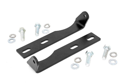 Rough Country 70773DRL LED Light Kit | Bumper Mount | 20" Black Dual Row | White DRL | Jeep Grand Cherokee WK2 (11-20)