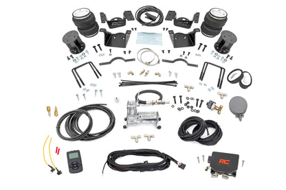 Rough Country 100074WC Air Spring Kit w/compressor | Wireless Controller | 7.5 Inch Lift Kit | Chevy/GMC 2500HD/3500HD (11-19)