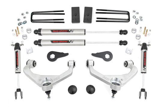 Rough Country 97570 3.5 Inch Lift Kit | V2 | w/ Overloads | Chevy/GMC 2500HD/3500HD (11-19)