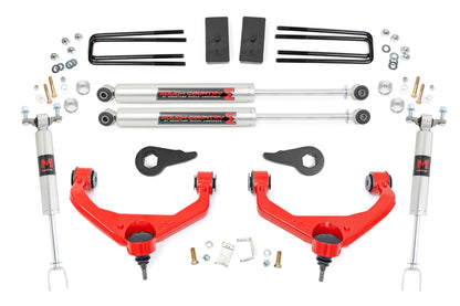 Rough Country 97540RED 3.5 Inch Lift Kit | M1 | w/ Overloads | Chevy/GMC 2500HD/3500HD (11-19)