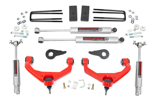 Rough Country 95920RED 3.5 Inch Lift Kit | Chevy/GMC 2500HD/3500HD 2WD/4WD (11-19)