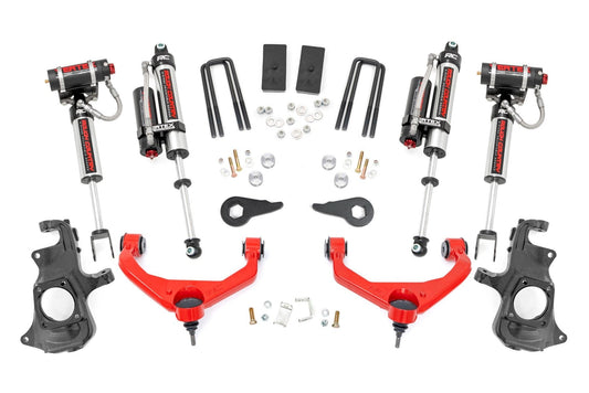 Rough Country 97650RED 3.5 Inch Lift Kit | Knuckle | Vertex | w/ Overloads | Chevy/GMC 2500HD/3500HD (11-19)