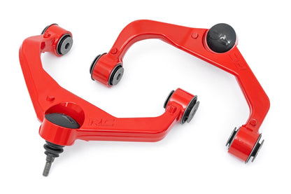 Rough Country 1959RED Red Forged Upper Control Arms | 3.5 Inch Lift | Chevy/GMC 2500HD/3500HD (11-19)