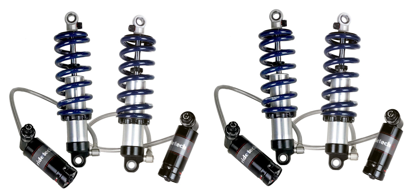 Ridetech 11243811 Front and Rear TQ Coil-Overs for 1968-1972 GM A-Body with Ridetech Chassis.