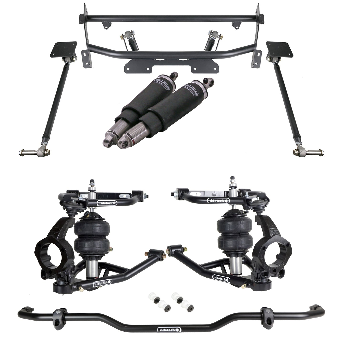 Ridetech 11260295 HQ Air Suspension System with hub spindles for 1973-1974 Nova.