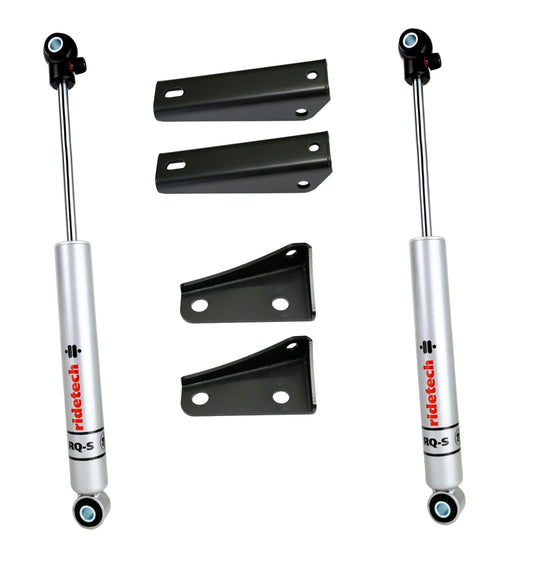 Ridetech 11339513 Rear RQ-S Shock Kit for 1963-1972 C10.  For use with 4" lowering springs.
