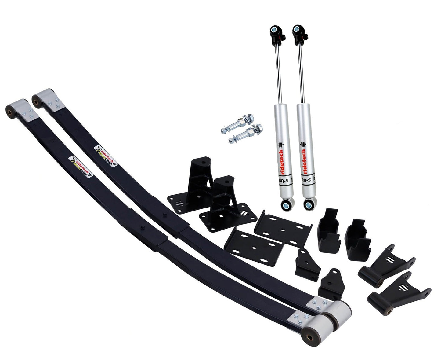 Ridetech 11364813 Composite leaf springs and RQ-S shocks for 1973-1987 C10.