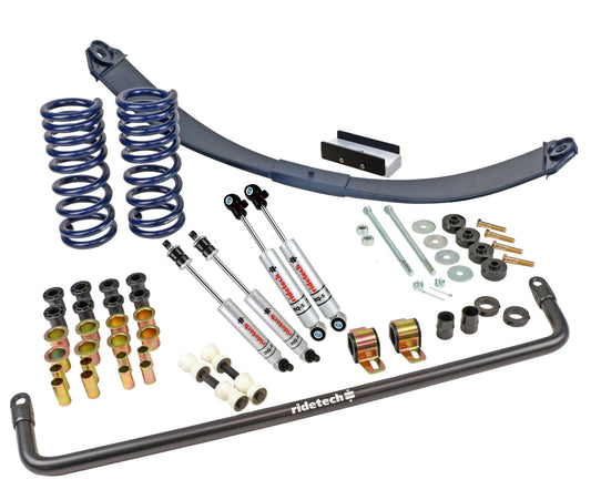 Ridetech 11535013 StreetGrip system for 1963-1982 C2/C3 Corvette, Composite Leafs, RQ-S Shocks.