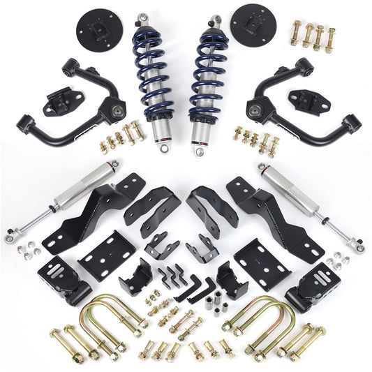 Ridetech 11720110 Ridetech lowering system for 2019-2025 Silverado / Sierra 1500 2WD Axle Group A.
