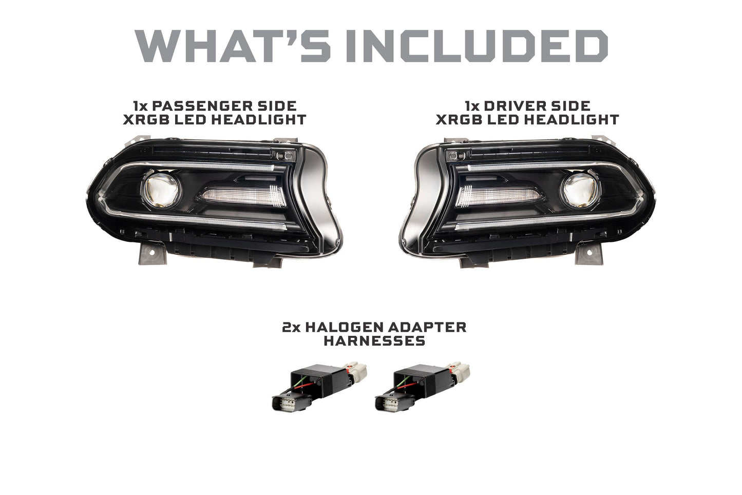 XRGB LED Headlights: 15-23 Dodge Charger (Set)