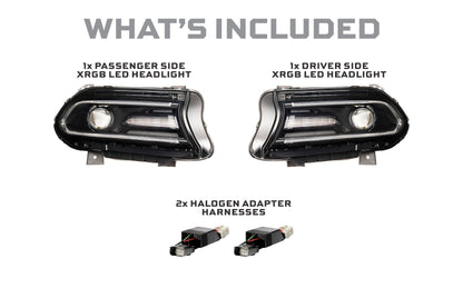 XRGB LED Headlights: 15-23 Dodge Charger (Set)