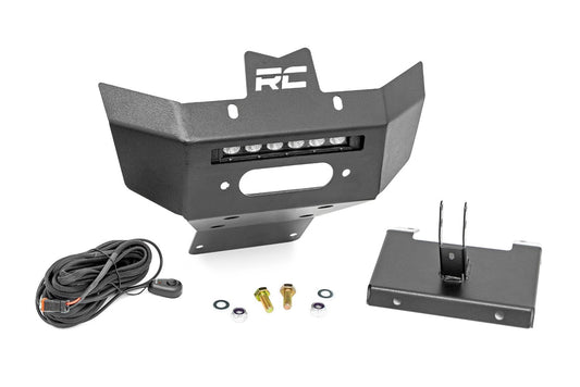 Rough Country 97072 Winch Bumper | Black Series LED | 6" Light | Slime Line | Can-Am Renegade 1000/Renegade 500