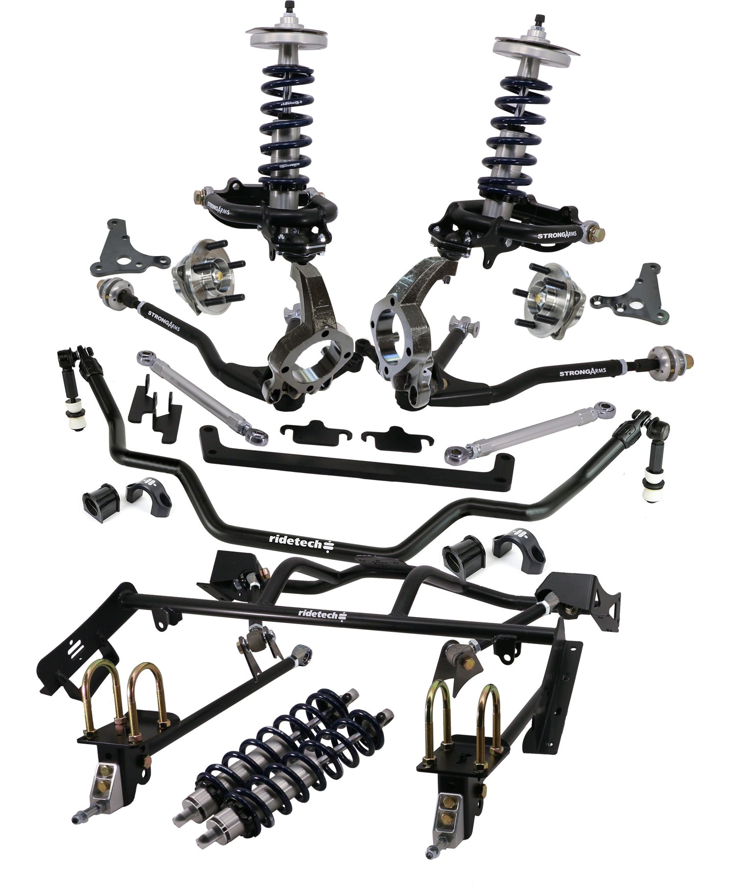 Ridetech 12090203 HQ Coil-Over System with hub spindles for 1964-1966 Mustang.