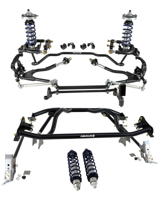 Ridetech 12280203 HQ Coil-Over System with hub spindles for 1961-1965 Falcon.