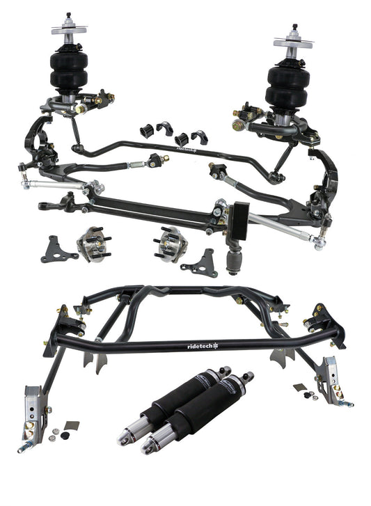 Ridetech 12280296 HQ Air Suspension System with hub spindles for 1961-1965 Falcon.