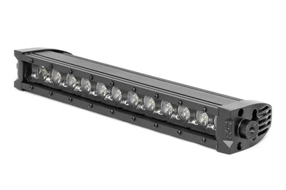 Rough Country 70712BLDRL 12 Inch Black Series LED Light Bar | Single Row | Cool White DRL