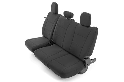 Rough Country 91018 Seat Covers | FR Bucket and RR Bench | Ford F-150/Lightning/F-250/F-350 (15-25)