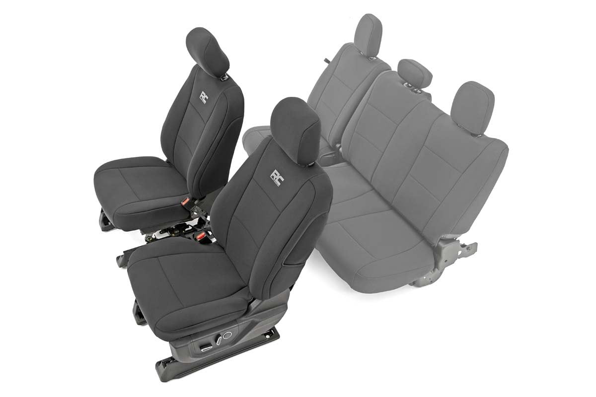 Rough Country 91016 Seat Covers | Front Bucket Seats | Ford F-150/Lightning/F-250/F-350  (15-25)