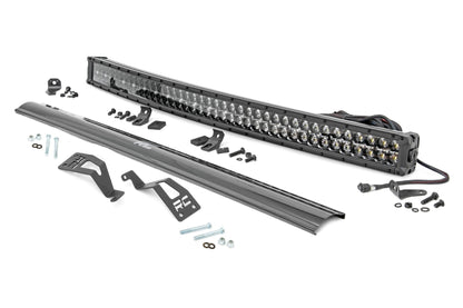 Rough Country 97037 LED Light Kit | Front Mount | 40" Black Dual Row | White DRL | Can-Am Commander Max 1000