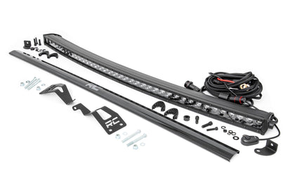 Rough Country 97040 LED Light Kit | Front Mount | 40" Black Single Row | Can-Am Commander Max 1000