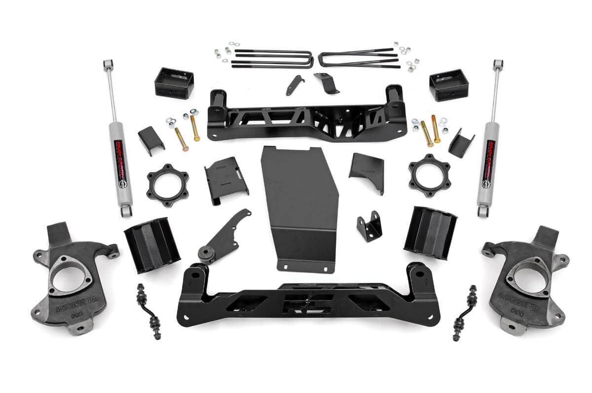 Rough Country 22431 5 Inch Lift Kit | Alum/Stamp Steel | Chevy/GMC 1500 (14-18 & Classic)
