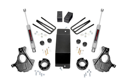 Rough Country 12130 3.5 Inch Lift Kit | Alum/Stamp Steel LCA | Chevy/GMC 1500 (14-18 & Classic)